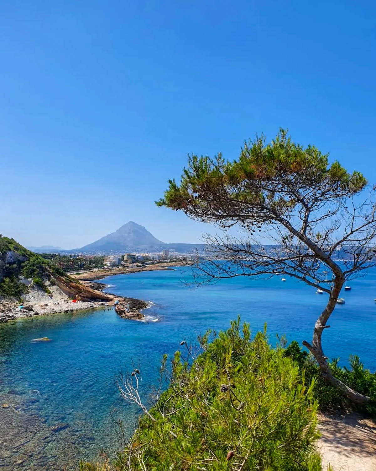 Montgó seen from the Jávea coastline