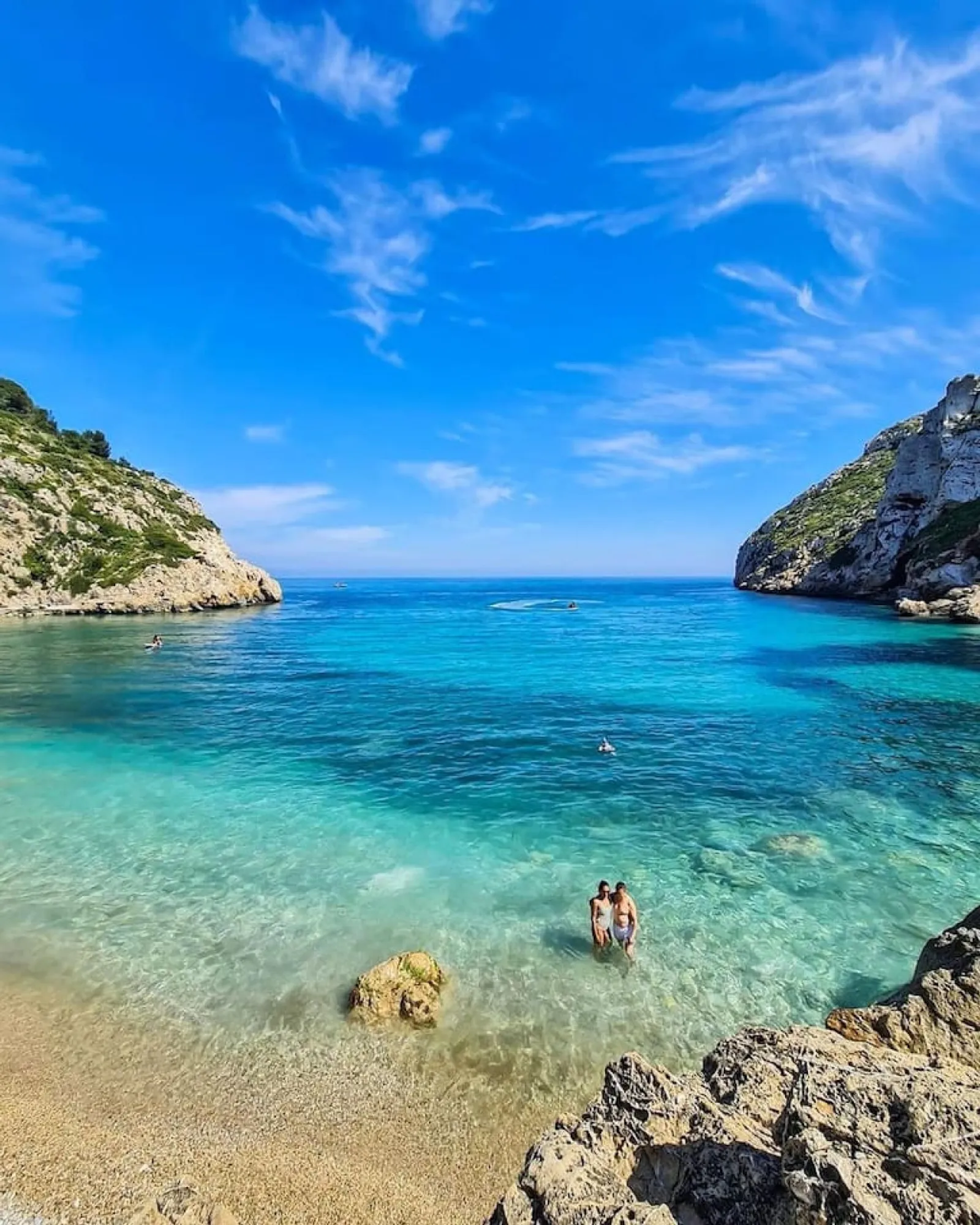 Turquoise-water cove in Jávea, near Villa La Renda